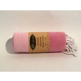 Cotton Striped Bath Towels (Rose, Size: 30x59 In) - GillKart