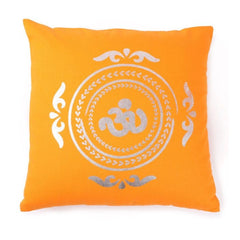 Pack Of_2 Cotton Printed Cushion Cover Sets (Yellow, Size: 16x16 In) - GillKart