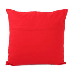 Pack Of_2 Cotton Printed Cushion Cover Sets (Red, Size: 16x16 In) - GillKart