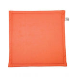 Pack Of_4 Polyester Solid Chairpads (Orange, Size: 16x16 In) - GillKart