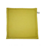 Pack Of_4 Polyester Solid Chairpads (Mustard, Size: 16x16 In) - GillKart