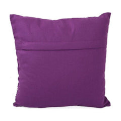 Pack Of_2 Cotton Printed Cushion Cover Sets (Purple, Size: 16x16 In) - GillKart