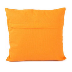 Pack Of_2 Cotton Printed Cushion Cover Sets (Mustard, Size: 16x16 In) - GillKart