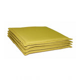 Pack Of_4 Polyester Solid Chairpads (Mustard, Size: 16x16 In) - GillKart