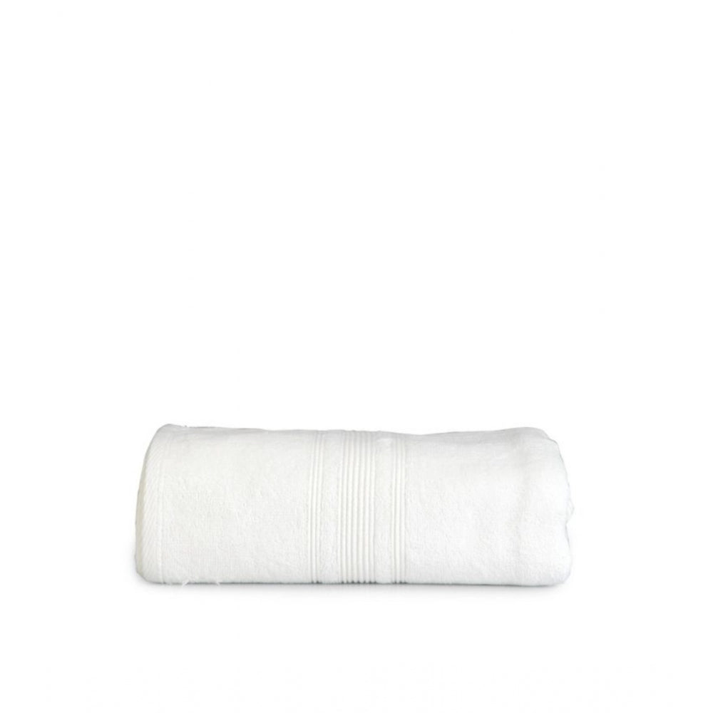 Cotton Striped Bath Towels (Off-white, Size: 35x71 In) - GillKart