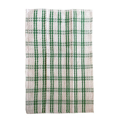 Pack Of_6 Cotton Checkered Kitchen Towel Sets (Green) - GillKart