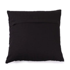 Pack Of_2 Cotton Printed Cushion Cover Sets (Black, Size: 16x16 In) - GillKart