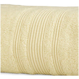 Cotton Solid Bath Towels (Cream, Size: 35x71 In) - GillKart