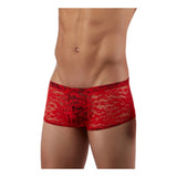 Men's Nylon Spandex Solid Boxer Underwear (Red, Free Size: Fit to S, M, L)