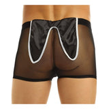 Men's Polyester Spandex Solid Costume Underwear (Black, Free Size: Fit to S, M, L)