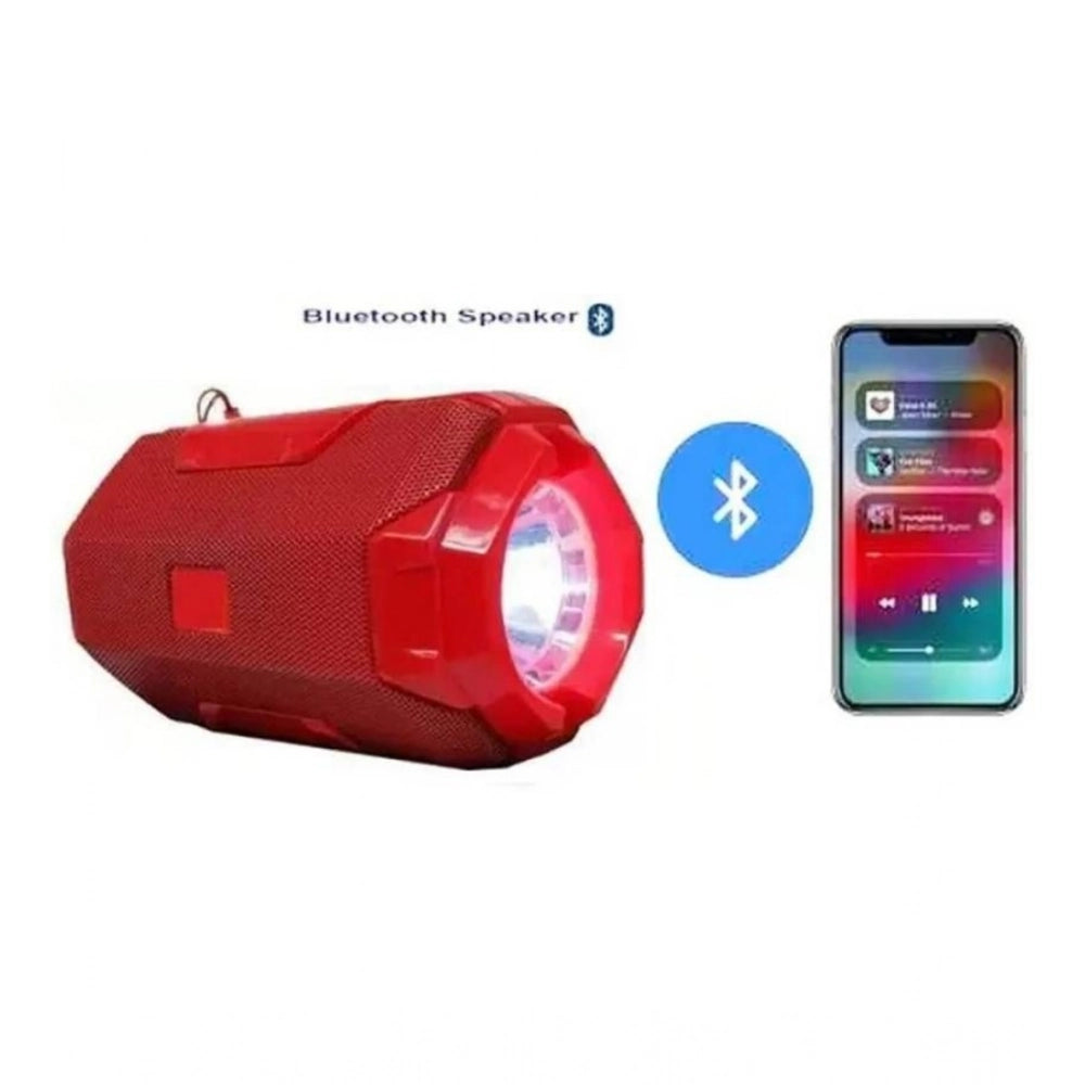 Plastic Rubber Wireless AO105 Bluetooth Speaker (Red)