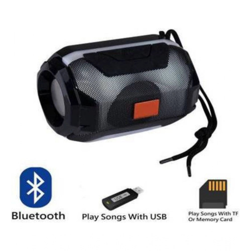 Plastic Rubber Wireless A005 Bluetooth Speaker (Black)