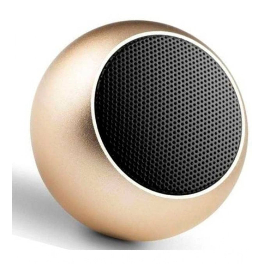 Plastic Rubber Wireless M3 Bluetooth Speaker (Rose Gold)