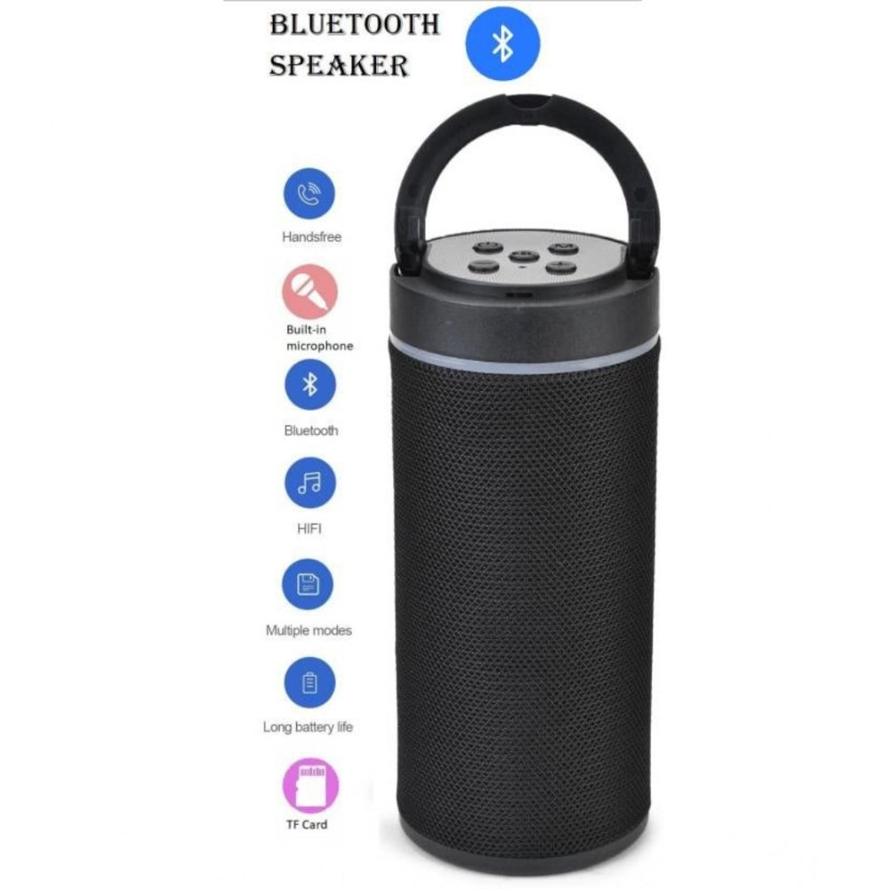 Plastic Rubber Wireless KT125 Bluetooth Speaker (Black)