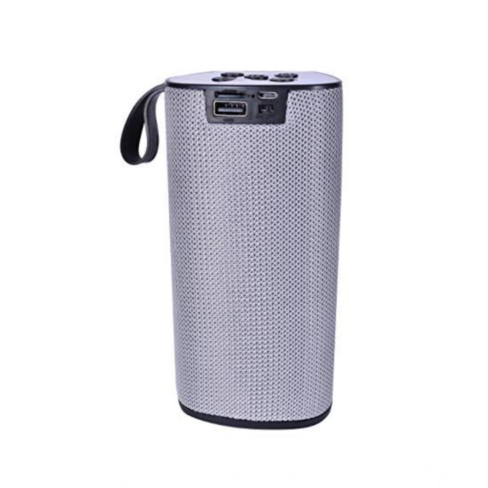 Plastic Rubber Wireless TG111 Bluetooth Speaker (Grey)