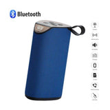 Plastic Rubber Wireless TG111 Bluetooth Speaker (Blue)