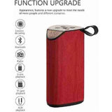 Plastic Rubber Wireless TG111 Bluetooth Speaker (Red)