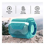 Plastic Rubber Wireless A005 Bluetooth Speaker (Sky Blue)