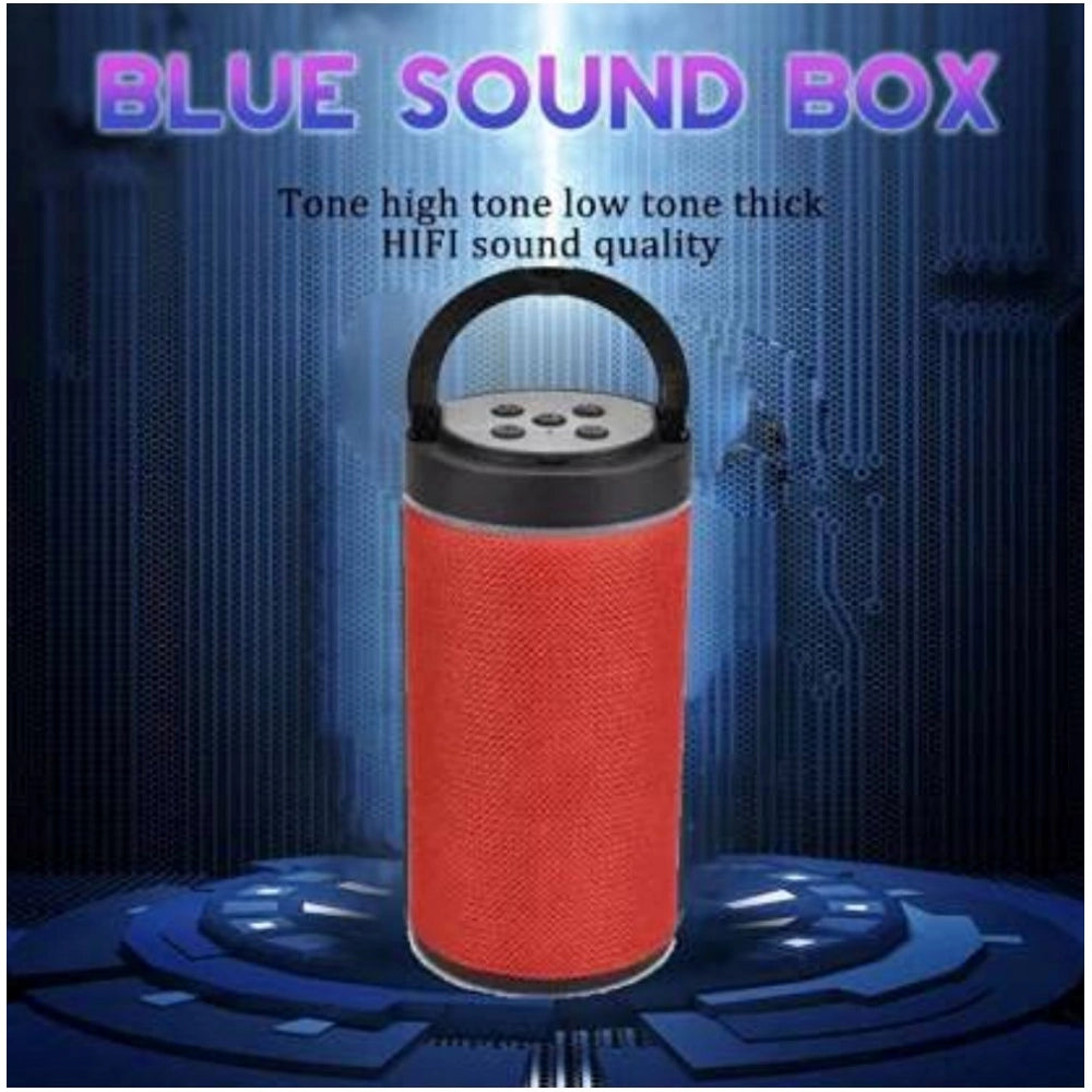 Plastic Rubber Wireless KT125 Bluetooth Speaker (Red)