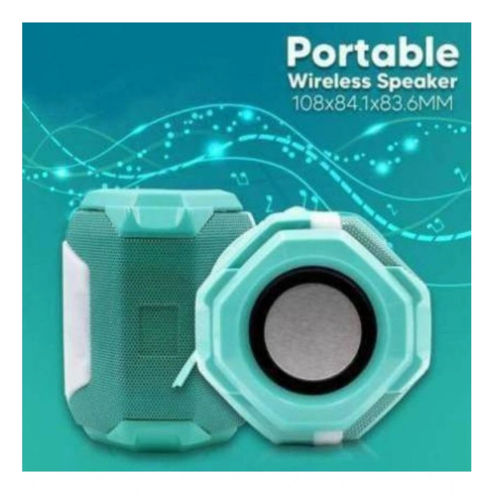 Plastic Rubber Wireless A005 Bluetooth Speaker (Sky Blue)