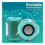 Plastic Rubber Wireless A005 Bluetooth Speaker (Sky Blue)