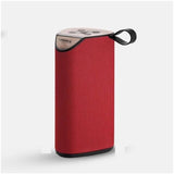 Plastic Rubber Wireless TG111 Bluetooth Speaker (Red)