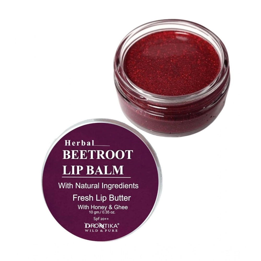 Unisex Herbal Dark And Chapped Lips Beetroot Lip Balm (10gm)