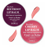 Unisex Herbal Dark And Chapped Lips Beetroot &amp; Cherry Lip Balm Pack Of 2 (20gm)