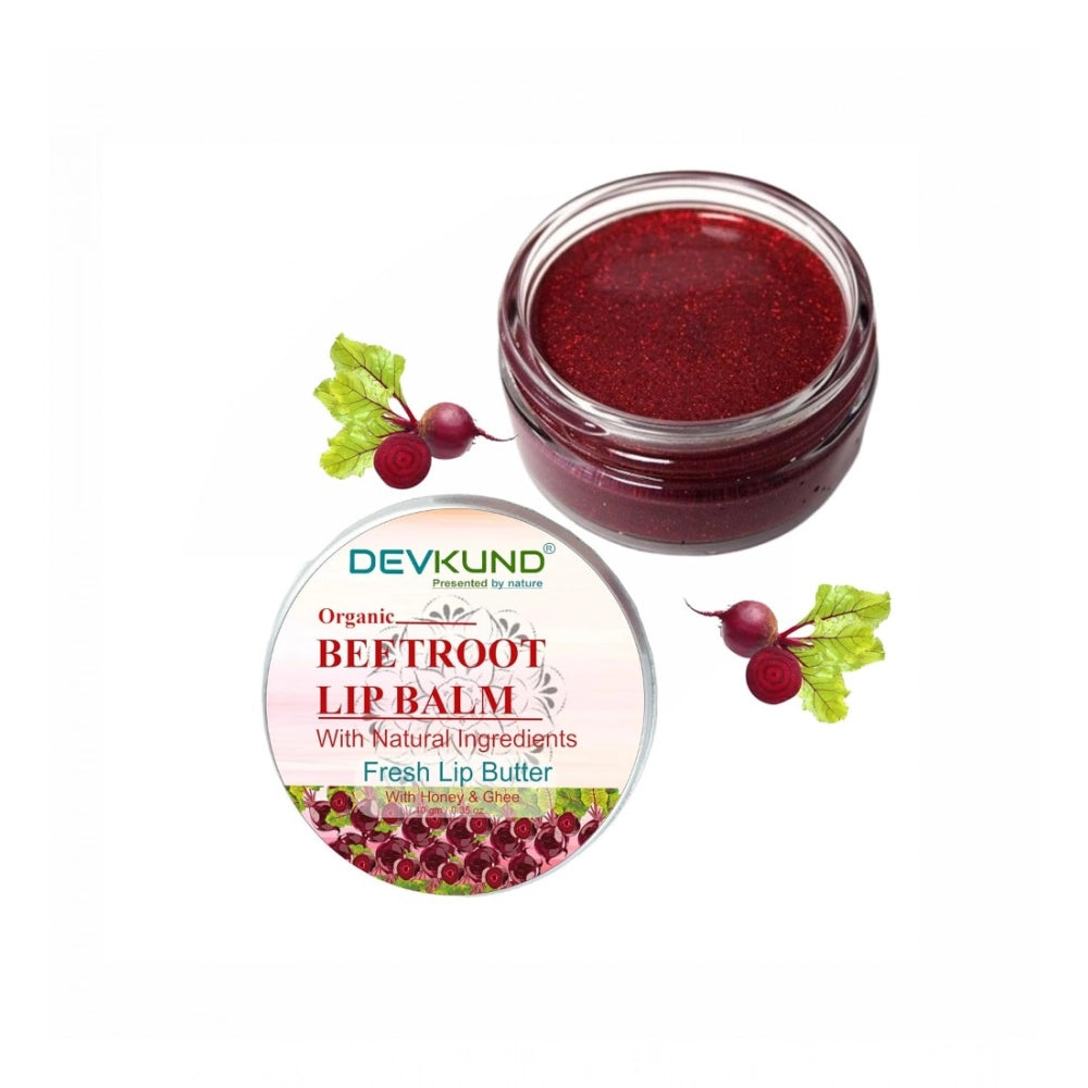 Unisex Herbal Dark And Chapped Lips Beetroot Lip Balm (10gm)