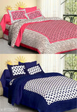 Jaipuri Printed Double Bed sheet pack of 2