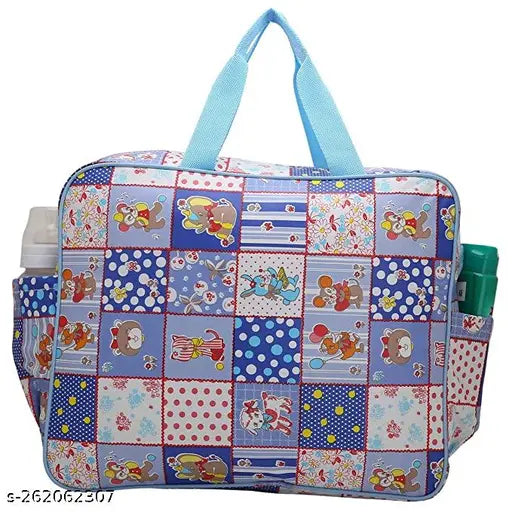 SHUBHANSH ’s Bag | New Born Baby Multipurpose Mother Bag With Holder Diapper Changing Multi Compartment For Baby Care And Maternity Handbag Messenger Bag Diaper Nappy Shoulder Bag Diaper Bag For Baby Multipurpose Mother Bag Cotton Fabric( Blue )