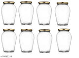 Somil Glass Jars with Lids Airtight Kitchen Container/Bottle Set for Storage - 1000ML , Pack of 10_A118