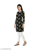 IndiWeaves® Women Digital Printed Velvet Warm Kurtis for Winters [Pack of 2]