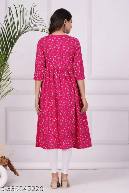 mumal's premium rayon printed kurti