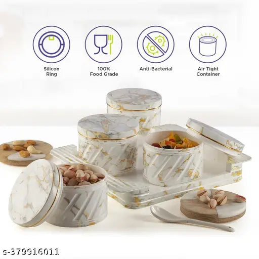 Italian White 4pc serving set - 430 ml