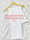 Chikankari special big cotton pant for women Trousers & Pants