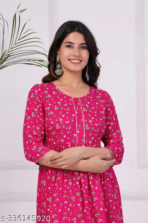 mumal's premium rayon printed kurti