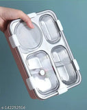 4 Compartments Sealed with Lids Multicolor