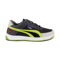 Richale Segastar Black White and Parrot Green Mens Casual Shoes - GillKart