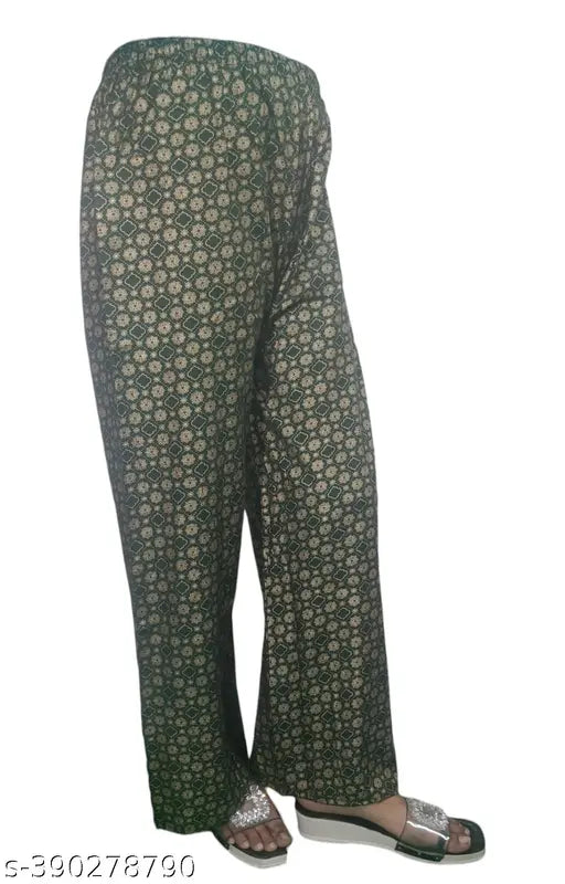 Print plazo floral riyon print trouser bottom wear