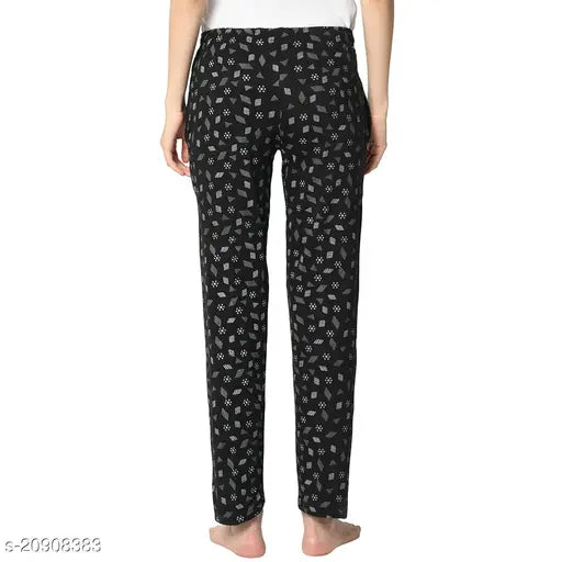 Women Printed StraightFit Multicolor Trousers