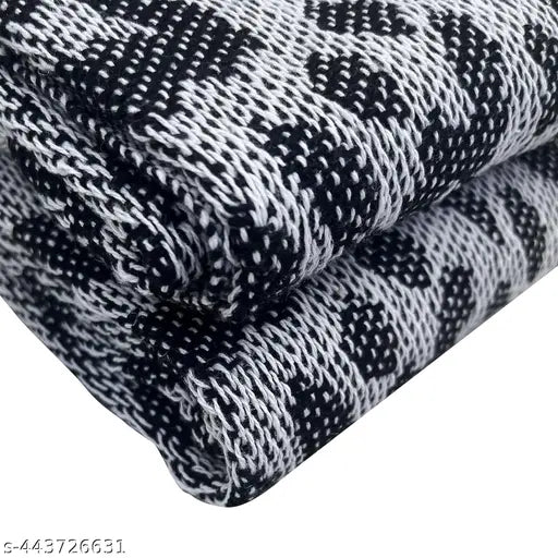 Stitch Weave 100% Cotton Throw Blanket for Couch | Soft | Plush | Warm and Cozy Throw Blanket, Single Layer, Perfect for Bed Couch and Sofa Chair (Mighty Black, 50 x 60 Inches)