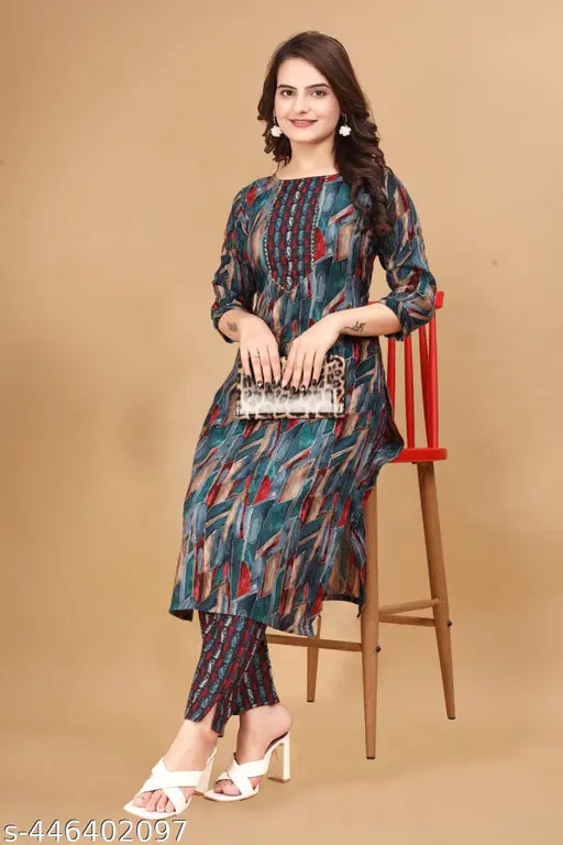 Women Cotton Blend Kurti