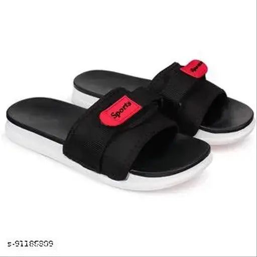 Chappal for Men|New fashion latest design casual slippers,slides,water proof, for Men stylish | Perfect Filp-Flops for daily wear walking Slippers (Black)