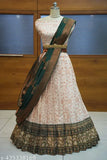 Special Beautiful Festival South Indian Style Semi-Stitched Half Saree For Women