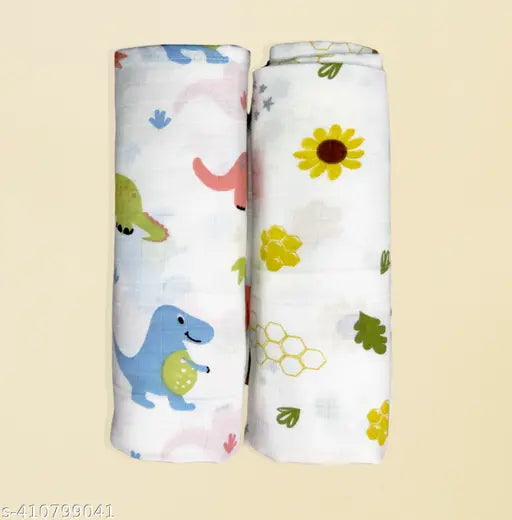 Febvibe Baby Muslin Swaddle|shawl, Size 100x100cm 0-18 Months