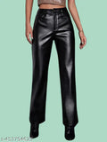 Tandul Regular Fit Women Black Trousers