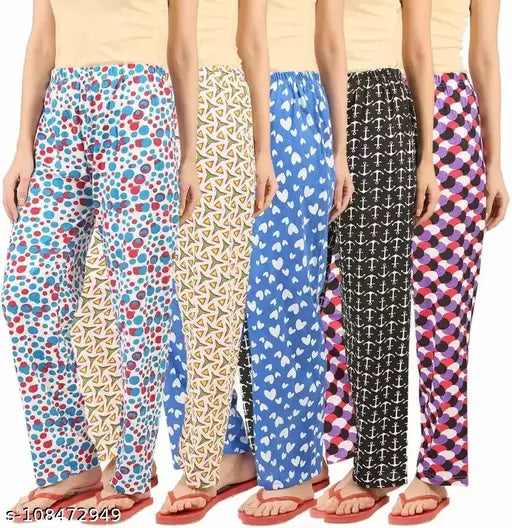 KIA WOMEN PRINTED PYJAMAS PACK OF 5