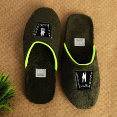 STYLE HEIGHT Men's Synthetic Green Sliders - GillKart