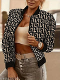 Semi - Winterwear Black Printed Jacket